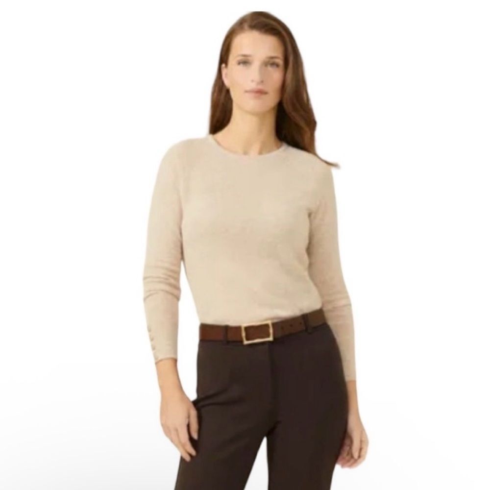 J. McLaughlin Jamey oatmeal, beige, cream, color size large